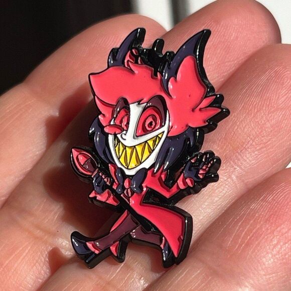 Hazbin Hotel Alastor Chibi Enamel Pin - Picture 5 of 7